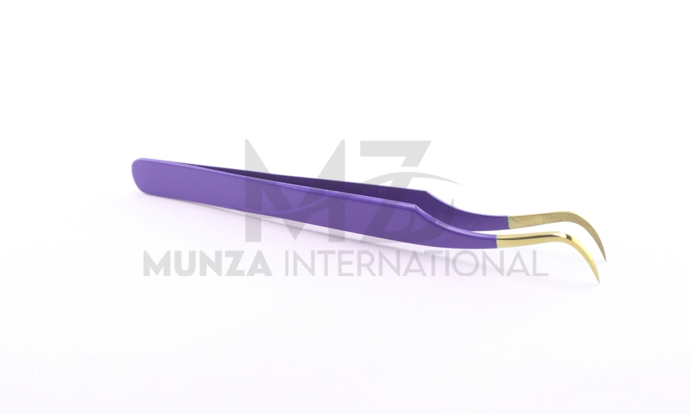 Purple Gold Tweezers